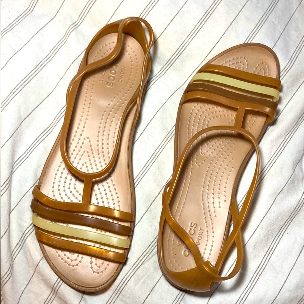CROC Huarache Isabella Iconic Comfort Strappy Jelly Sandals